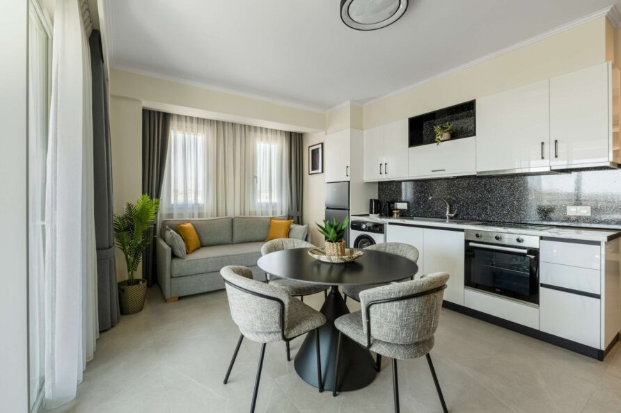 Two bedroom and balcony Kitchen1